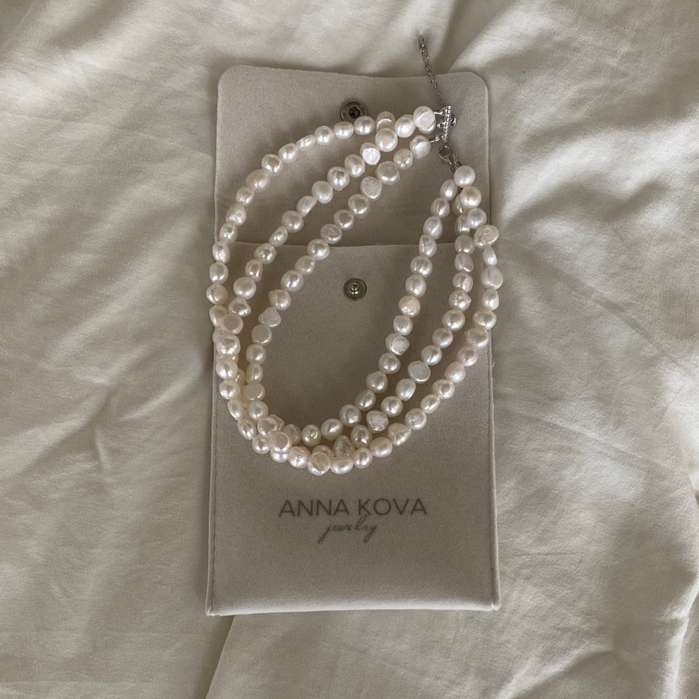 Anna Kova Freshwater Pearl Choker Necklace